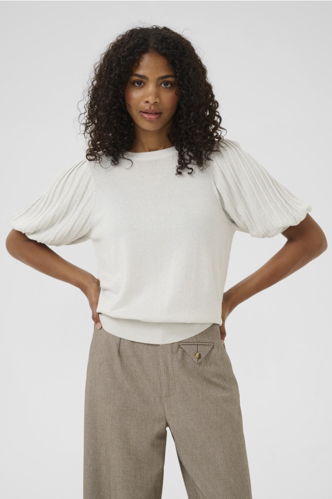 KAREGINA PLEAT PULLOVER 10510339 110602 CHALK
